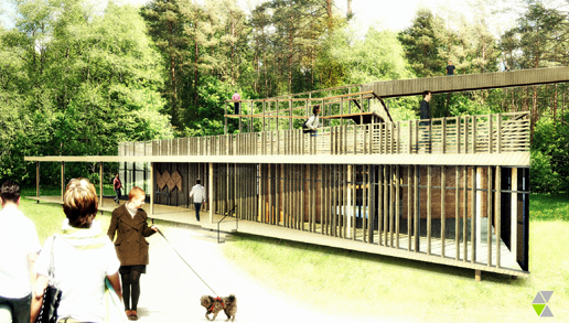 "Žalčio tako" projektinė idėja: infocentras ir tako pradžia