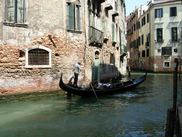 Gondolų miestas Venecija