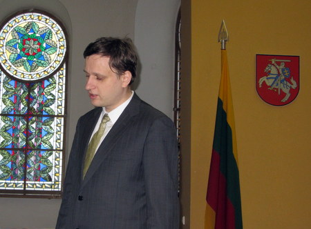 Tomas Baranauskas Anykščių koplyčioje.