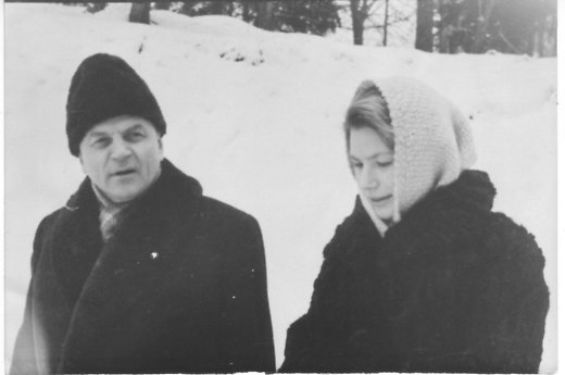 Juozas Baltušis su dukterimi Rita 1961 m. Asmeninio albumo nuotr.