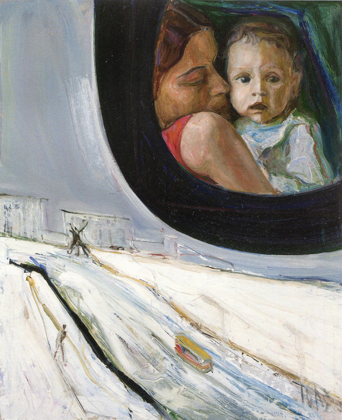 Arvydas Šaltenis. „Skaidrė“. 1976, kartonas, aliejus,104 x 84 cm, LDM