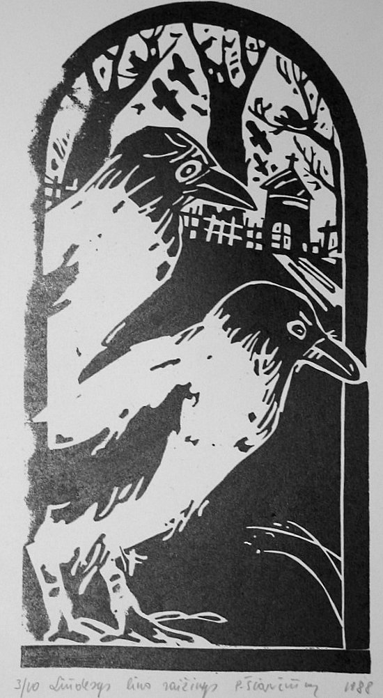P.Šiaučiūnas. Liūdesys. 1988 m.