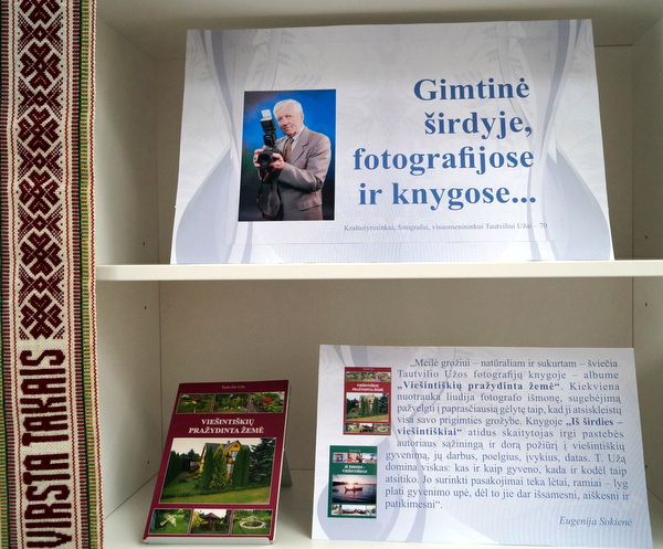 Tautvilio Užos paroda Anykščių bibliotekoje.
