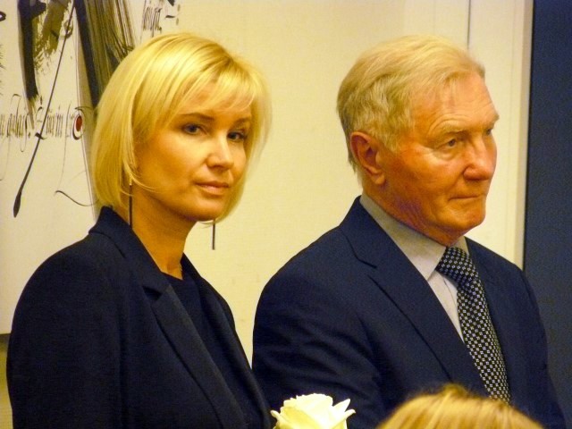 Viena iš šventės organizatorių VAS sekretorė Rasa Pajarskienė ir Antanas Gudelis.