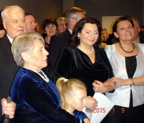 Jubiliejiniame koncerte tarp kitų artimųjų dalyvavo ir R. Juzukonytės mama, ir jos sesuo.