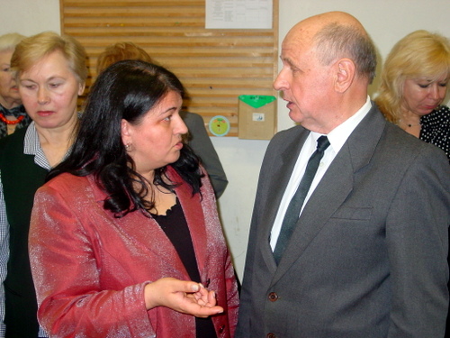 Vilniaus anykštėnų sambūrio pirmininkė Rita Virbalienė ir Svėdasiškių draugijos "Alaušas" pirmininkas Algimantas Indriūnas.