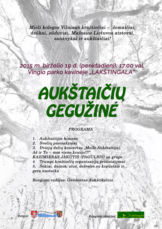 Gegužinės plakatas-programa.